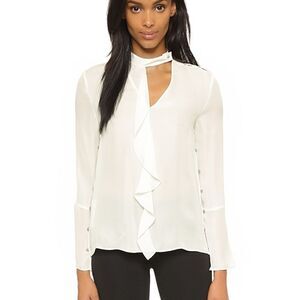 Derek Lamb 10 Crosby Sheer Silk Blouse